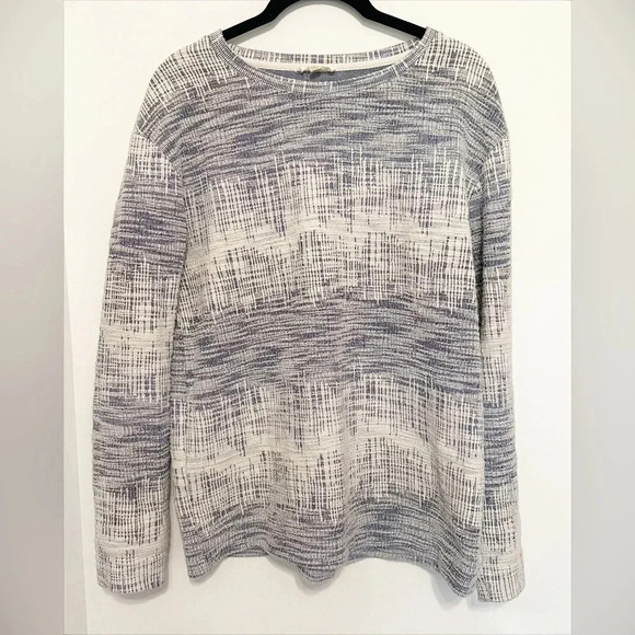Jane and Delancey Anthropologie Textured Cotton Blend Blanket Sweater Medium - Picture 1 of 8